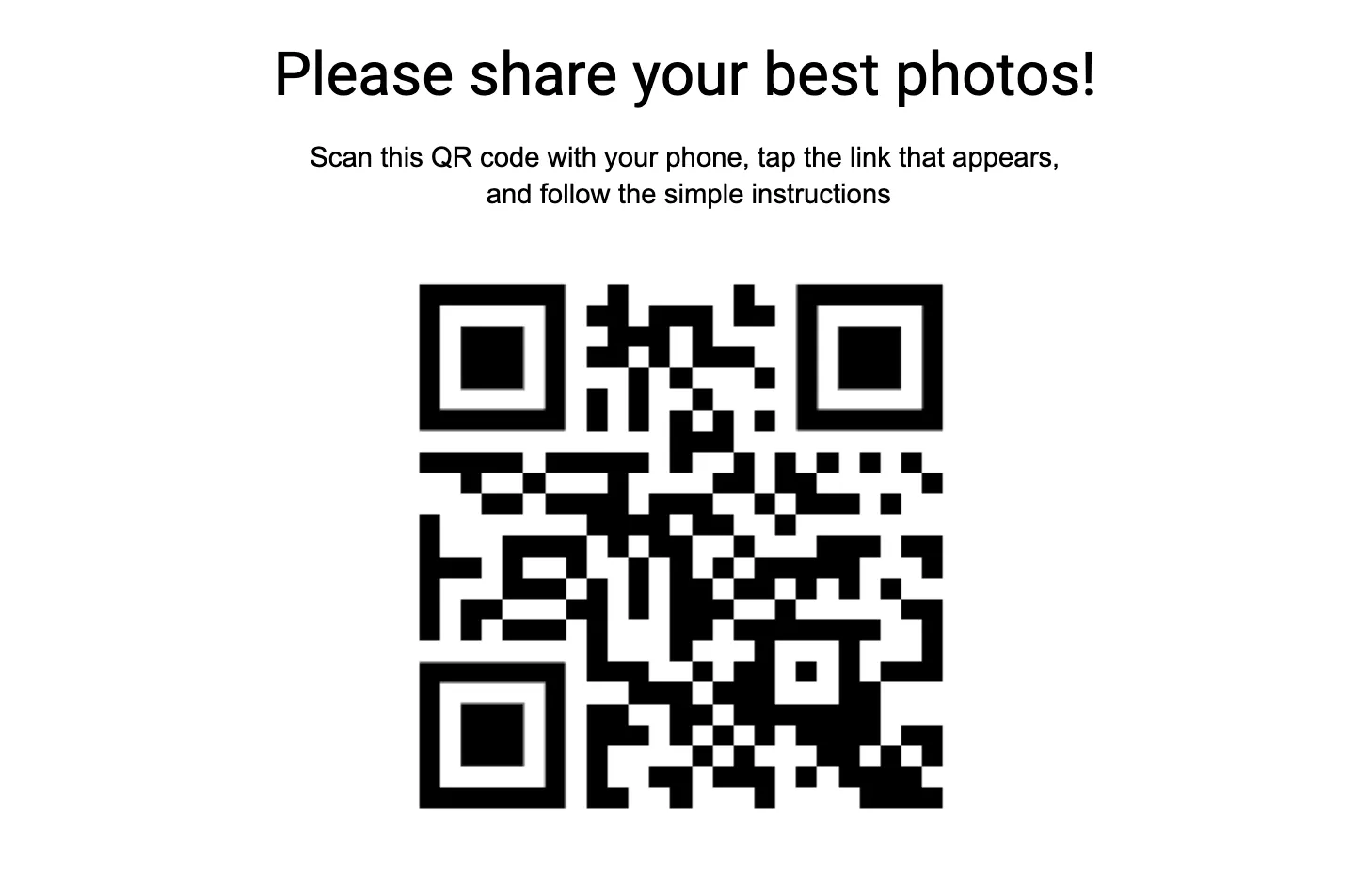 QR code poster