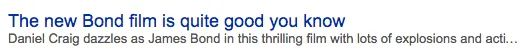 Caption: How not to advertise a bond film